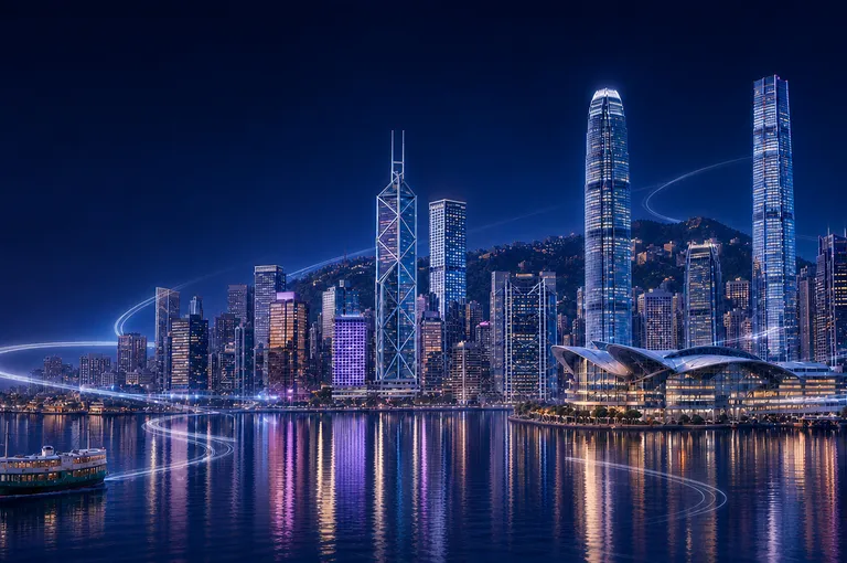 香港维多利亚港夜景